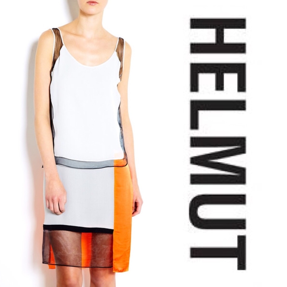 Helmut Lang colorblock dress